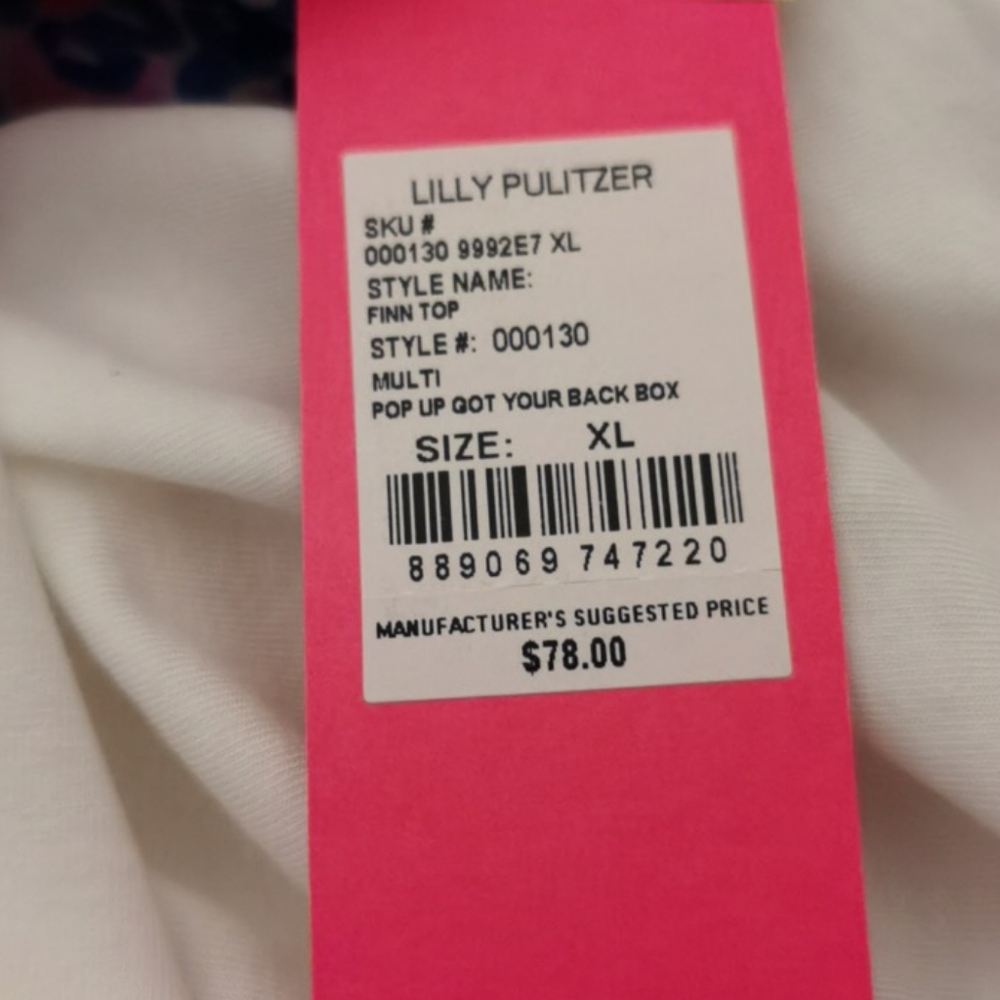 NWT Lilly Pulitzer Finn Top XS,M, XL - Picture 13 of 15